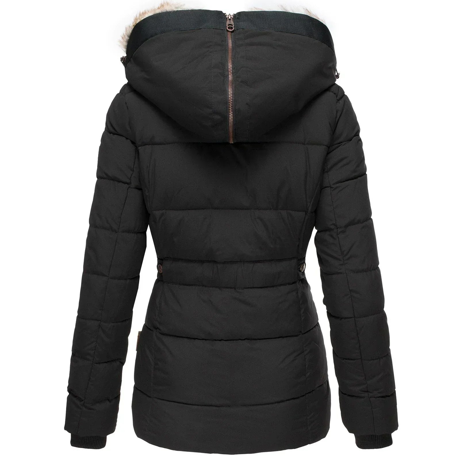 Wintermantel Damen Kunstfell Mantel - IdealeKleiden