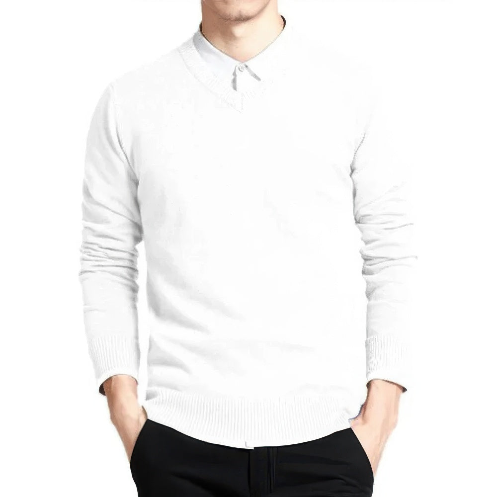 Men's V-Neck Sweater Elegant Design