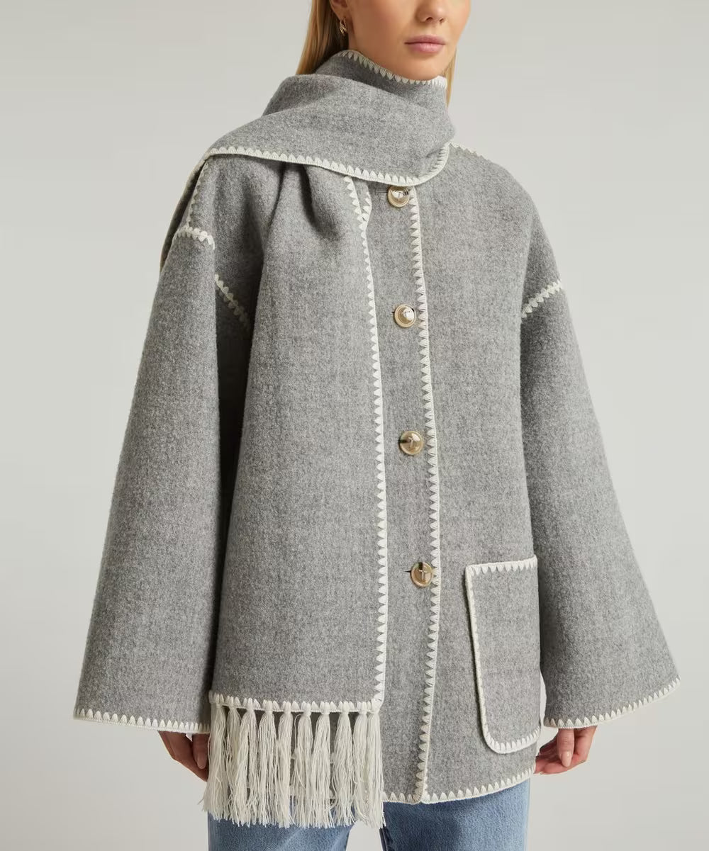 Kurze Lederjacke Mit Schalkragen - IdealeKleiden
