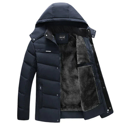 Men's Winter Jacket Warm Elegant Black