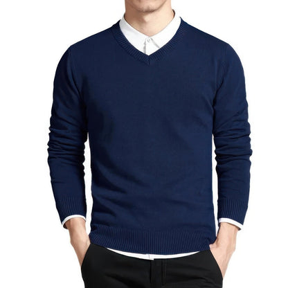 Men's V-Neck Sweater Elegant Design