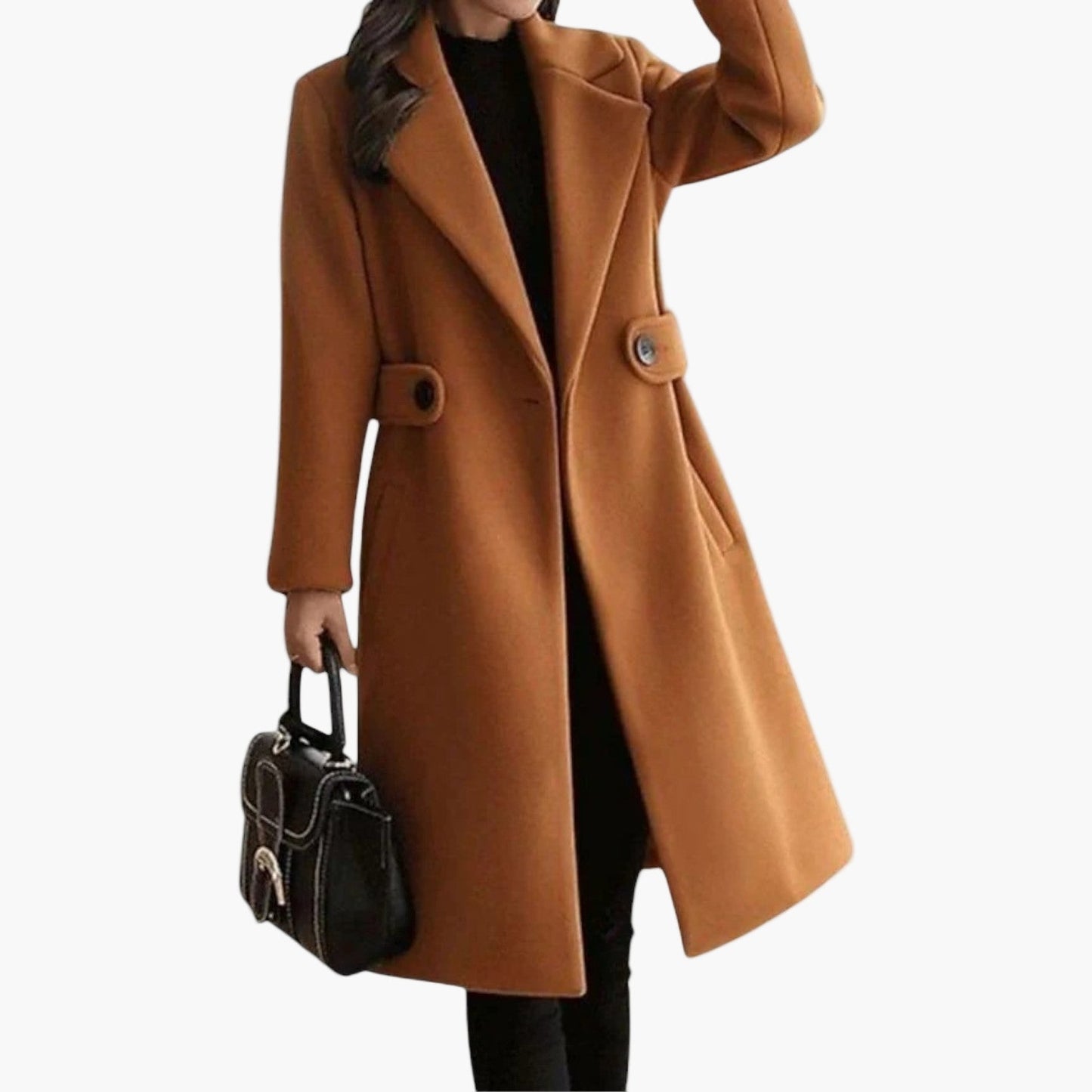 Women's Classic Double-Breasted Elegance Winter Coat