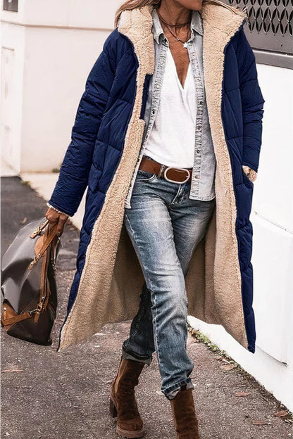 Elegant Women's Parka Double-Sided Warm Insulated