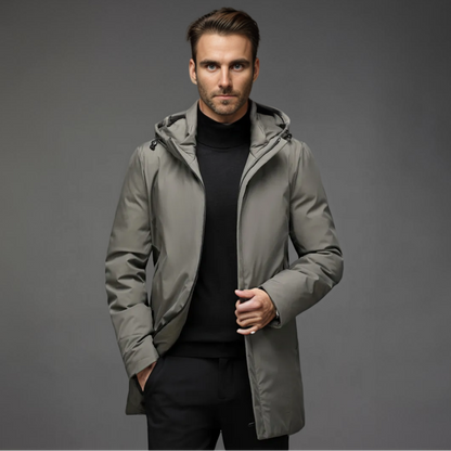 Herren Winterjacke Kapuze Funktionell Wärme - IdealeKleiden