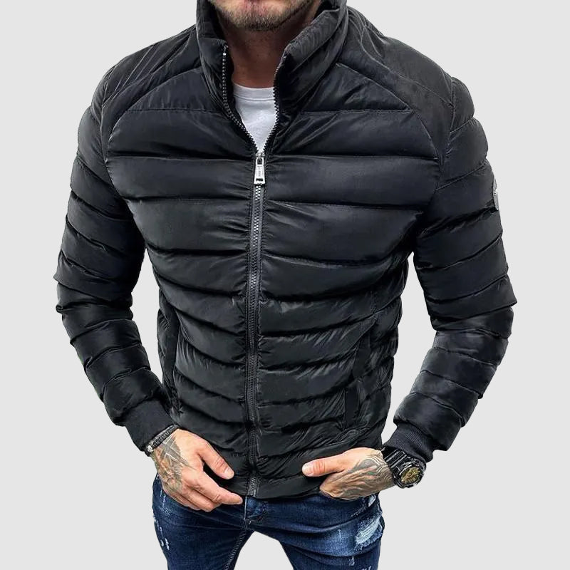 Herren Pufferjacke Warm Slim Fit Winterjacke - IdealeKleiden