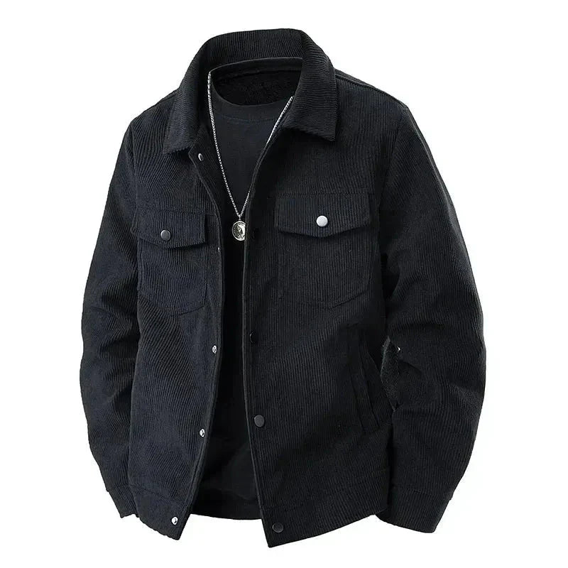 Elegant Corduroy Jacket Women's Classic