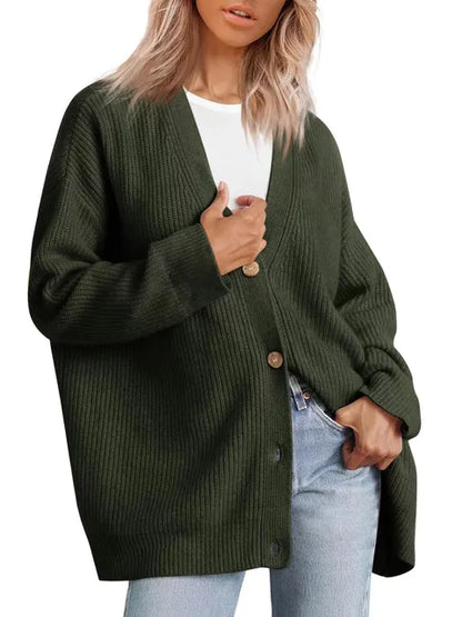 Luxury Cardigan Cashmere V-Neck Women