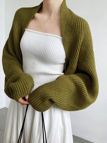 Women's Cardigan Knit Soft Long-sleeved