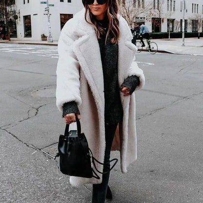 Long Faux Fur Coat Cinderella Winter Style