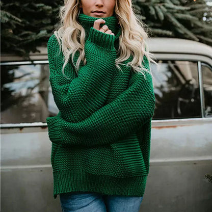 Women's Elegant Turtleneck Knit Sweater