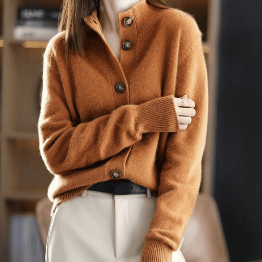 Damen Strickjacke Lässig Langarm - IdealeKleiden