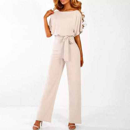 Women's Summer Set Short Sleeve Jumpsuit Elegant
