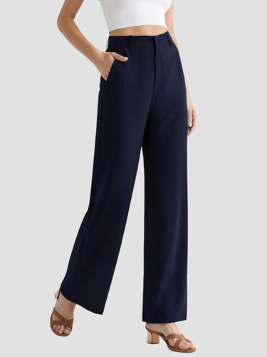 Women's Elegant Wide-Leg High-Waisted Trousers
