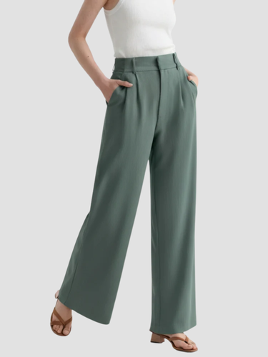 Women's Elegant Wide-Leg High-Waisted Trousers