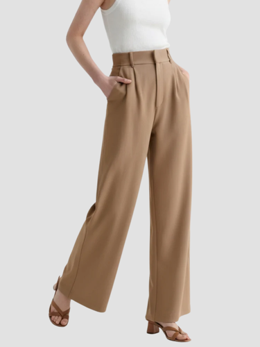 Women's Elegant Wide-Leg High-Waisted Trousers