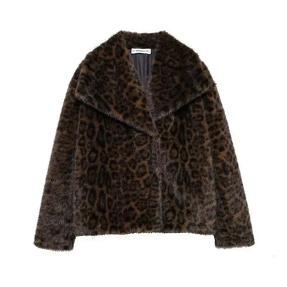 Women's Long Faux Fur Winter Coat Chic