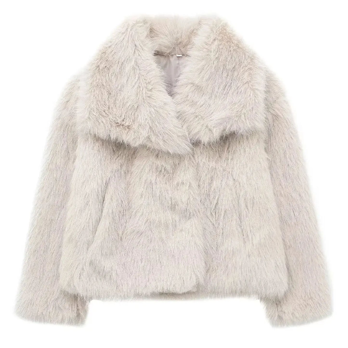 Women's Long Faux Fur Winter Coat Chic