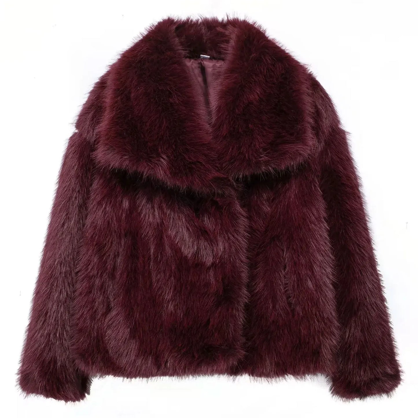 Women's Long Faux Fur Winter Coat Chic