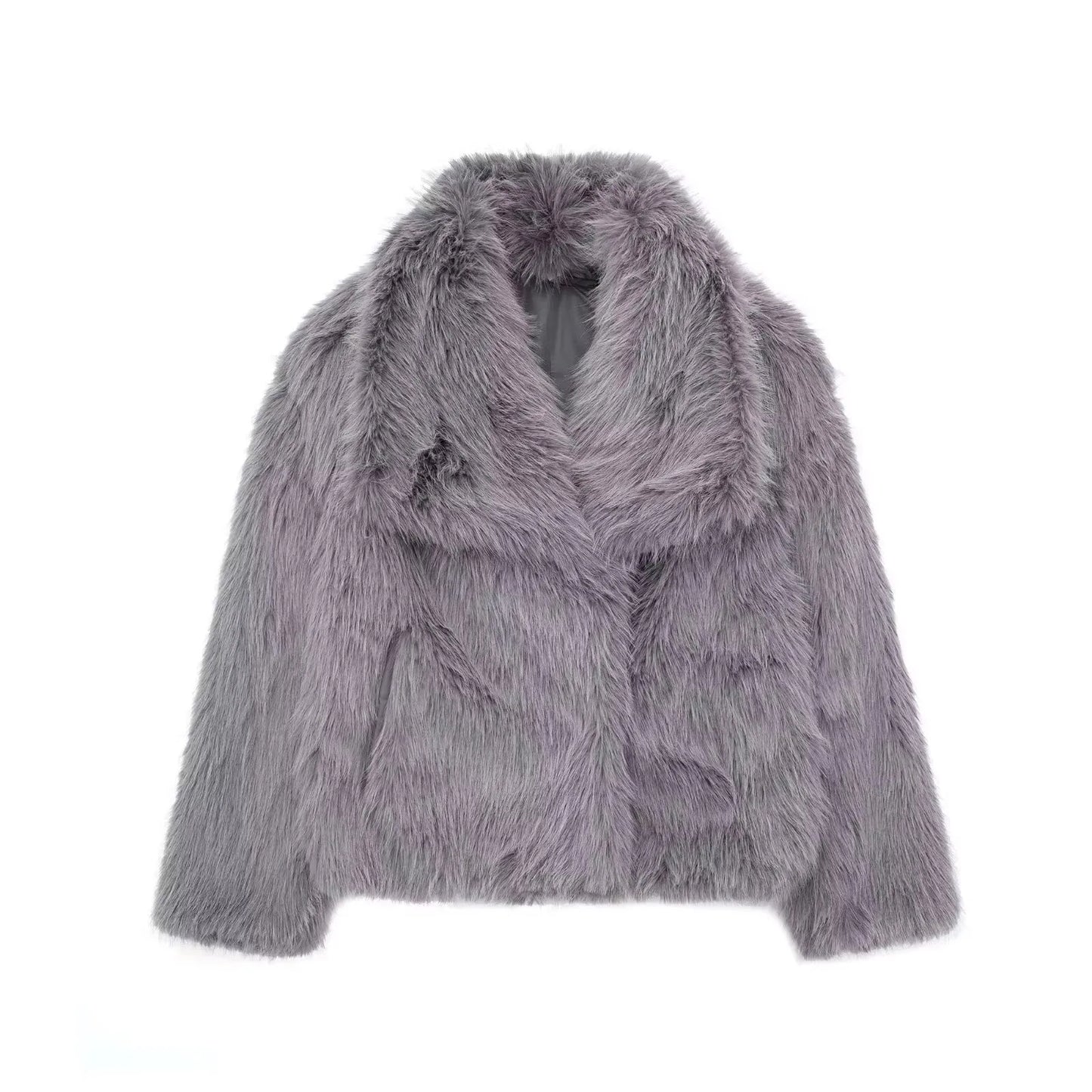 Women's Long Faux Fur Winter Coat Chic