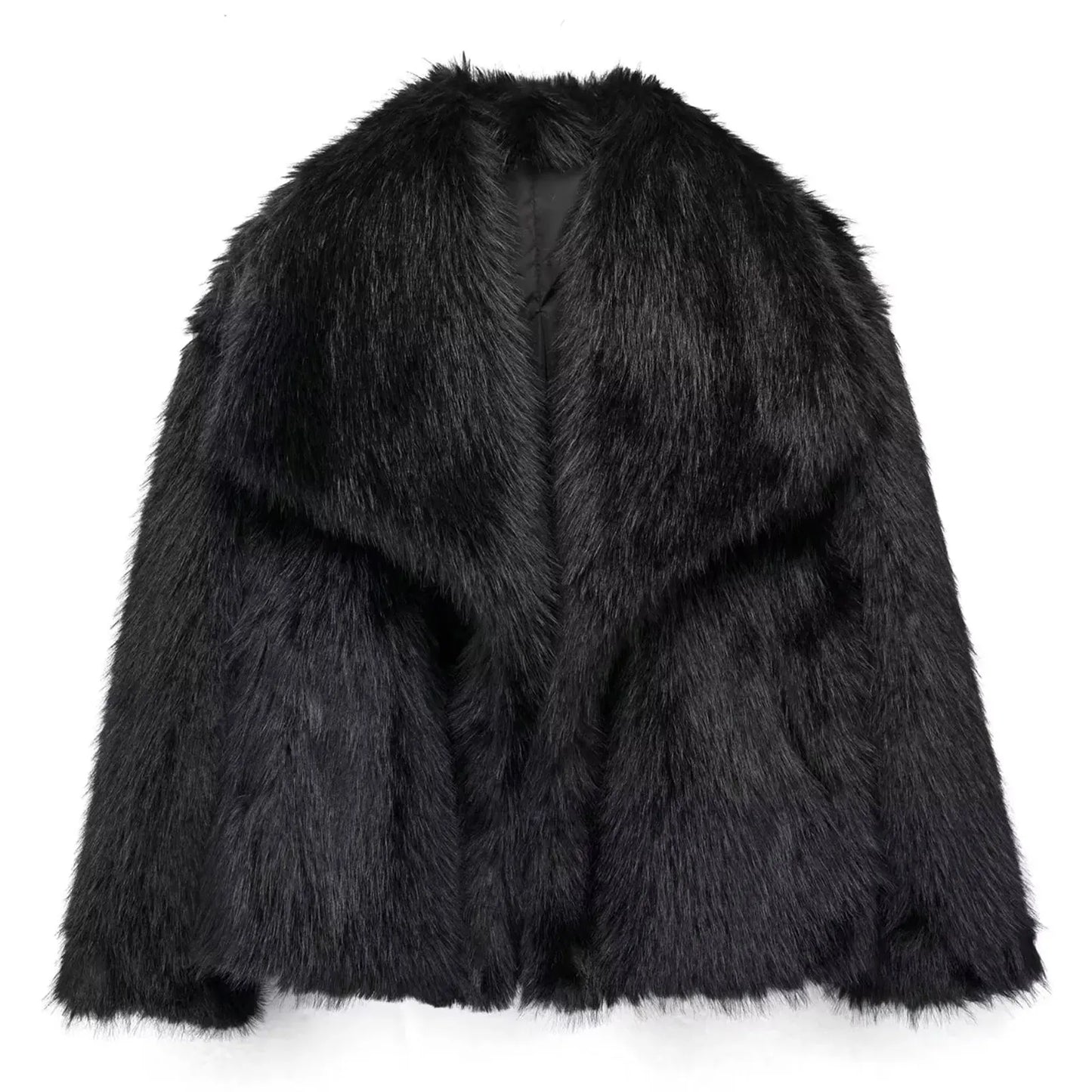 Women's Long Faux Fur Winter Coat Chic