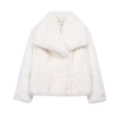 Women's Long Faux Fur Winter Coat Chic