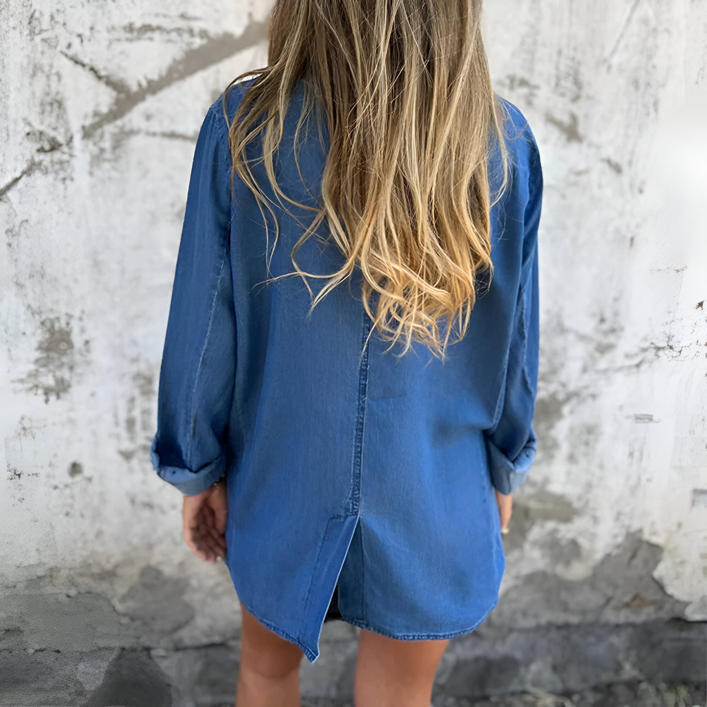 Damen Winterjacke Lang Mantel mit Knöpfen - IdealeKleiden