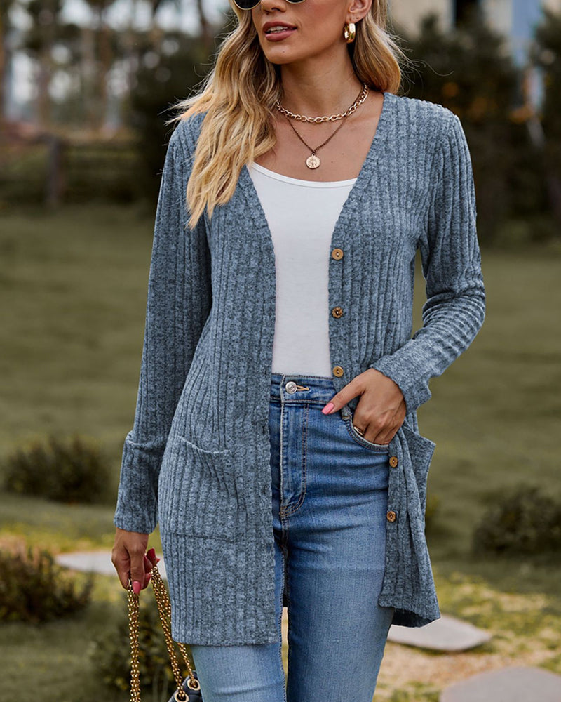 Women's Long Cardigan Women's Button-Down Sweater