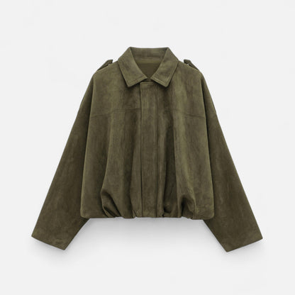 Elegante Damen Wildleder Jacke Trendy