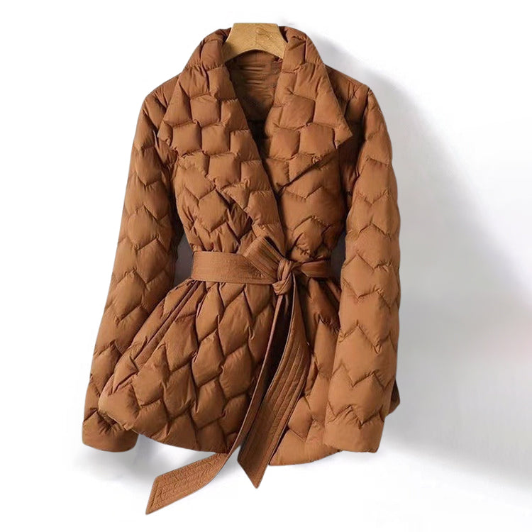 Stylish winter jacket down filling