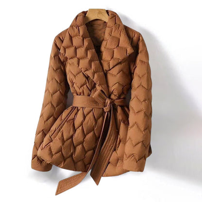 Stylish winter jacket down filling