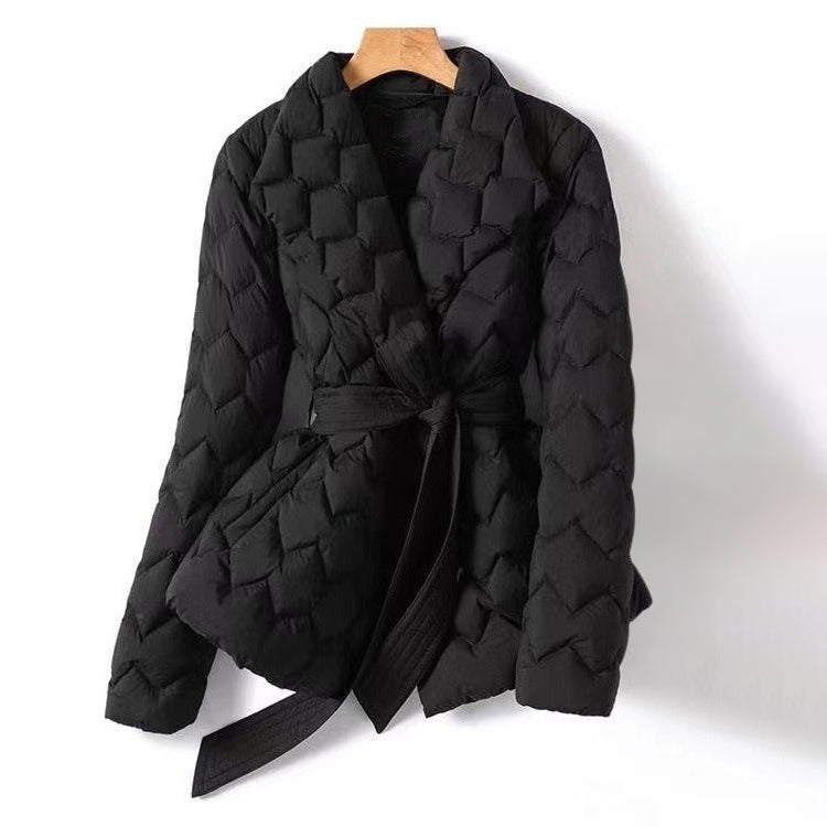 Stylish winter jacket down filling