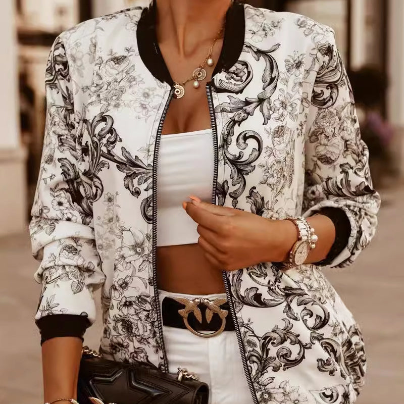 Women's Lightweight Floral Summer Jacket