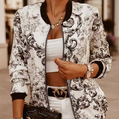 Women's Lightweight Floral Summer Jacket