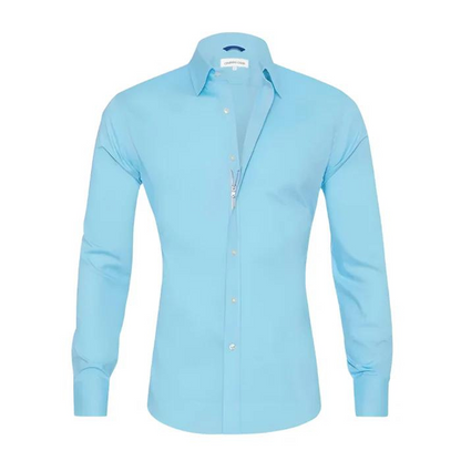 Elegant stretch blouse with zip
