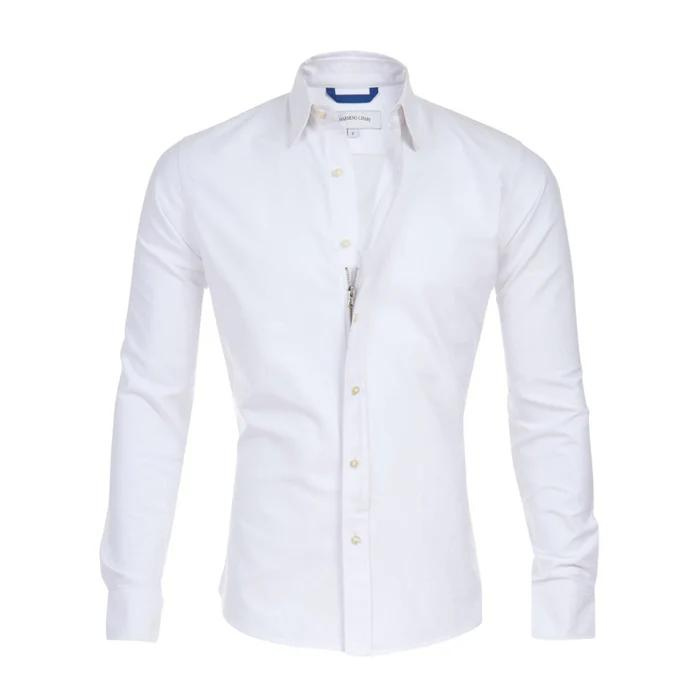 Elegant stretch blouse with zip