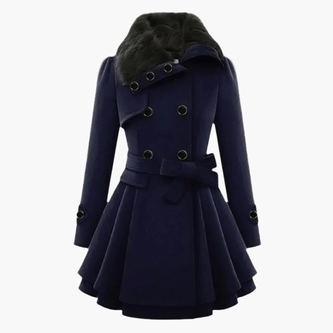 Women's Faux Fur Coat Fitted Elegant