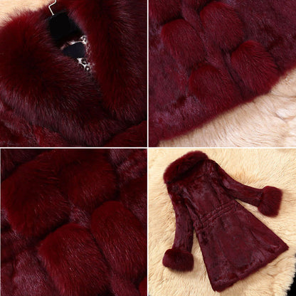 Wintermantel Elegant Schneekönigin Stil - IdealeKleiden