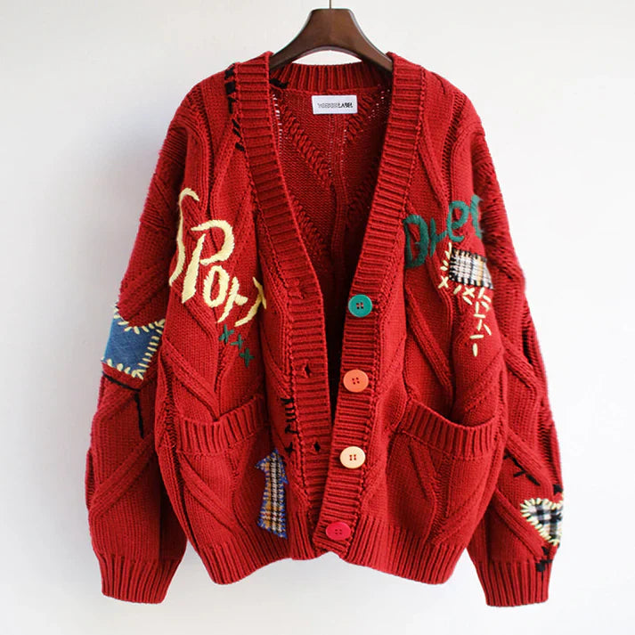 Women's Patchwork Cardigan