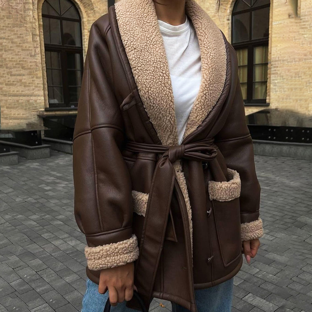 Winter Leather Jacket Trendy Style