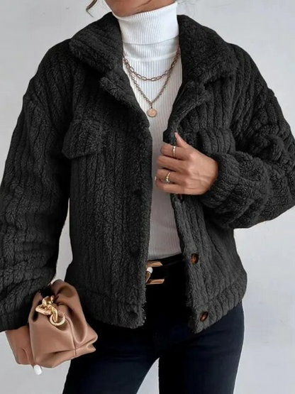 Kunstpelz-Jacke Damen Kurz Frühjahr Fashion
