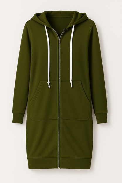 Comfortable Leisure Hoodie Zip-Up