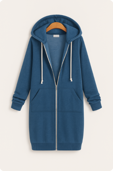 Comfortable Leisure Hoodie Zip-Up