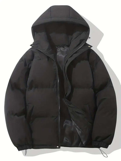 Stylish women's puffer jacket with hood