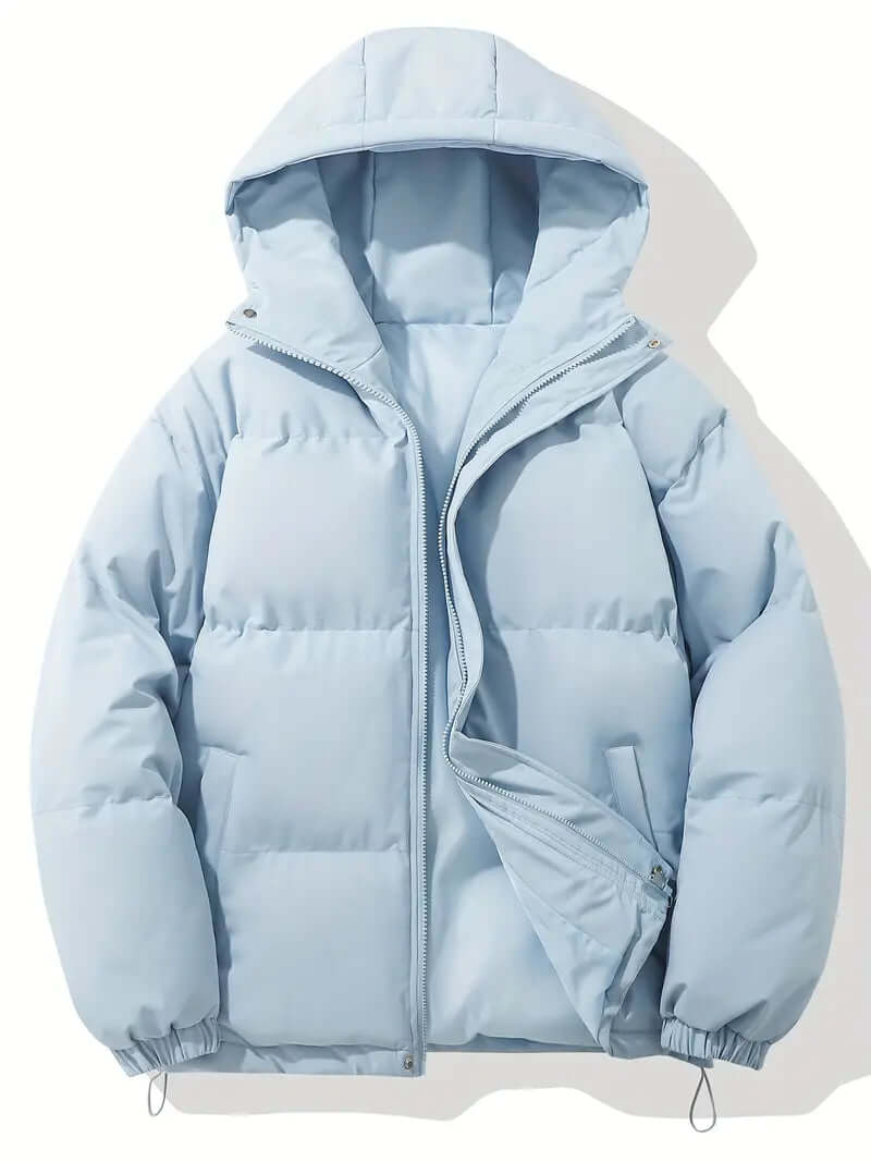Stylish women's puffer jacket with hood