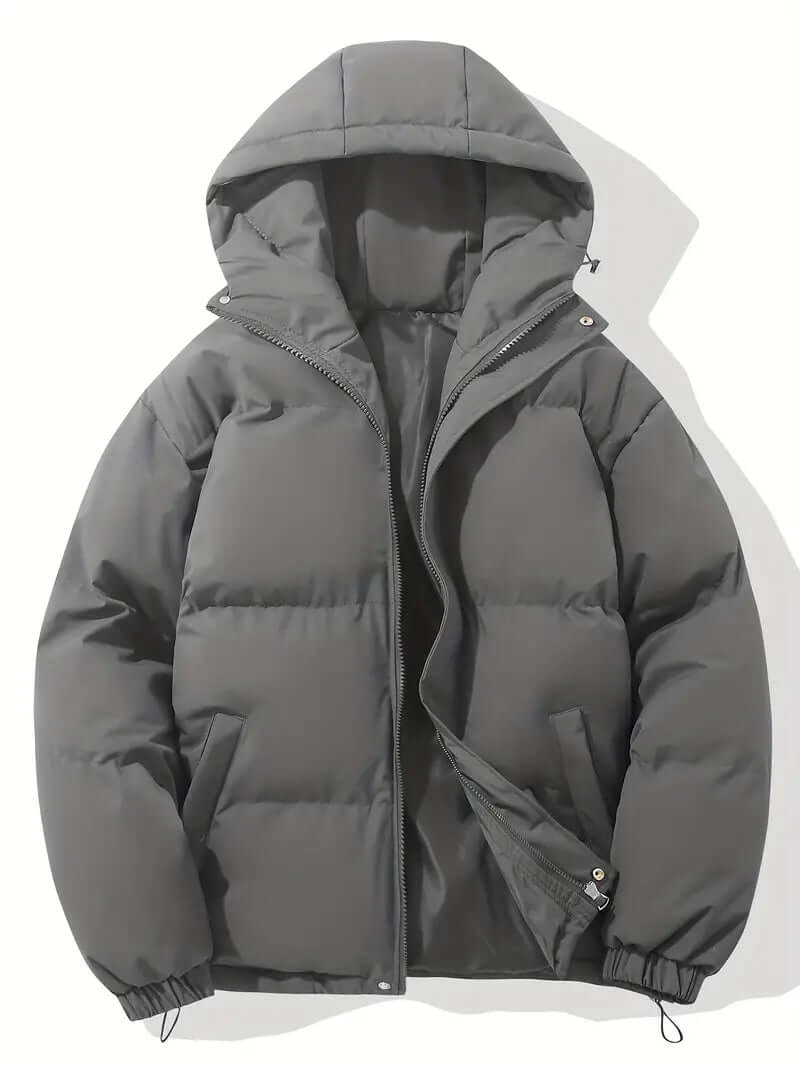 Stylish women's puffer jacket with hood