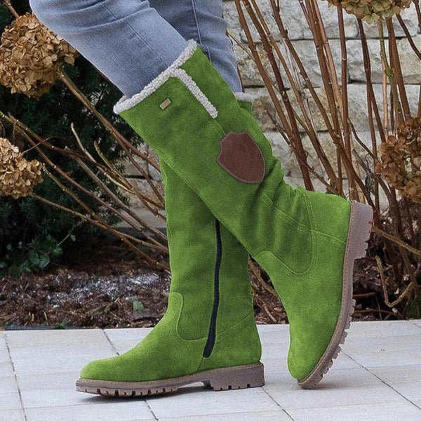 Women's Suede Boots Vintage Look