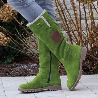 Women's Suede Boots Vintage Look