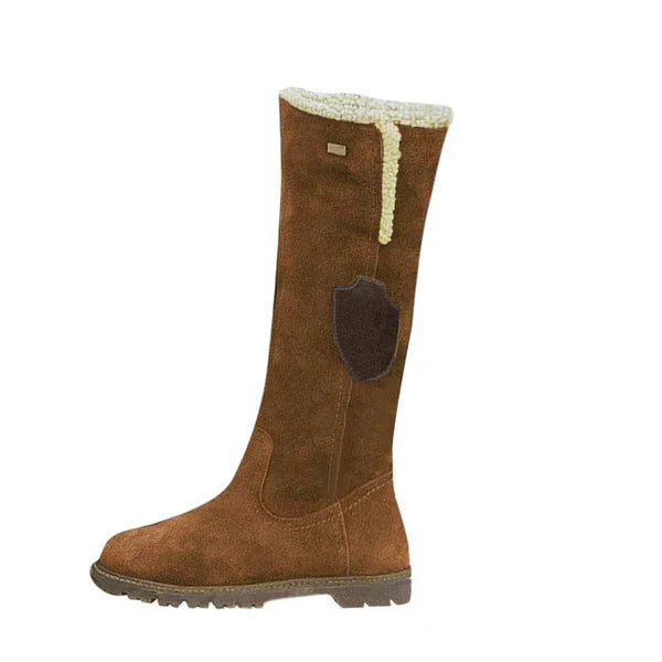 Damen Stiefel Wildleder Vintage Look - IdealeKleiden