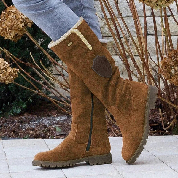 Women's Suede Boots Vintage Look