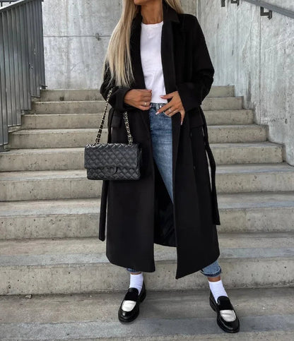Elegant Women's Winter Coat Warm Classic Tailored